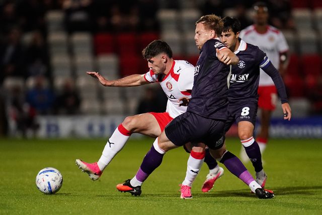 during the Sky Bet League One match Stevenage vs Luton Town at Lamex Stadium, Stevenage, United Kingdom on 10 September 2026

(Photo by Harvey Murphy/News Images)