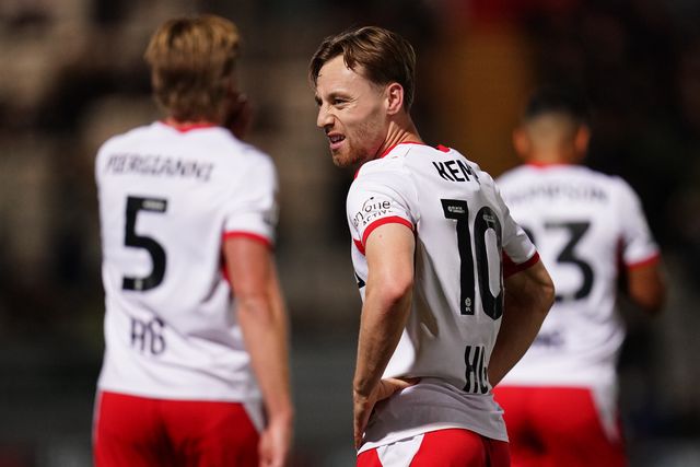 Dan Kemp of Stevenage during the Sky Bet League One match Stevenage vs Luton Town at Lamex Stadium, Stevenage, United Kingdom on 10 September 2026

(Photo by Harvey Murphy/News Images)