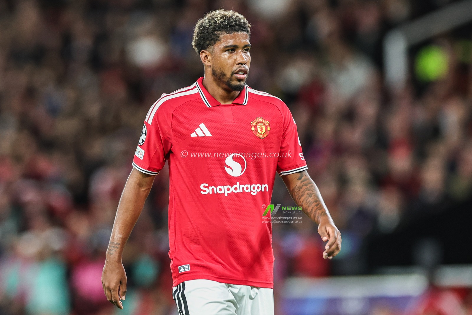 Andrey Santos of Manchester United during the UEFA Champions League Matchday 1 of 8 match Manchester United vs Sabah FK at Old Trafford, Manchester, United Kingdom on 10 September 2026

(Photo by Mark Cosgrove/News Images)