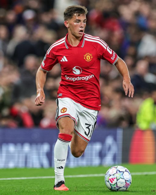 Shea Lacey of Manchester United breaks with the ball during the UEFA Champions League Matchday 1 of 8 match Manchester United vs Sabah FK at Old Trafford, Manchester, United Kingdom on 10 September 2026

(Photo by Mark Cosgrove/News Images)