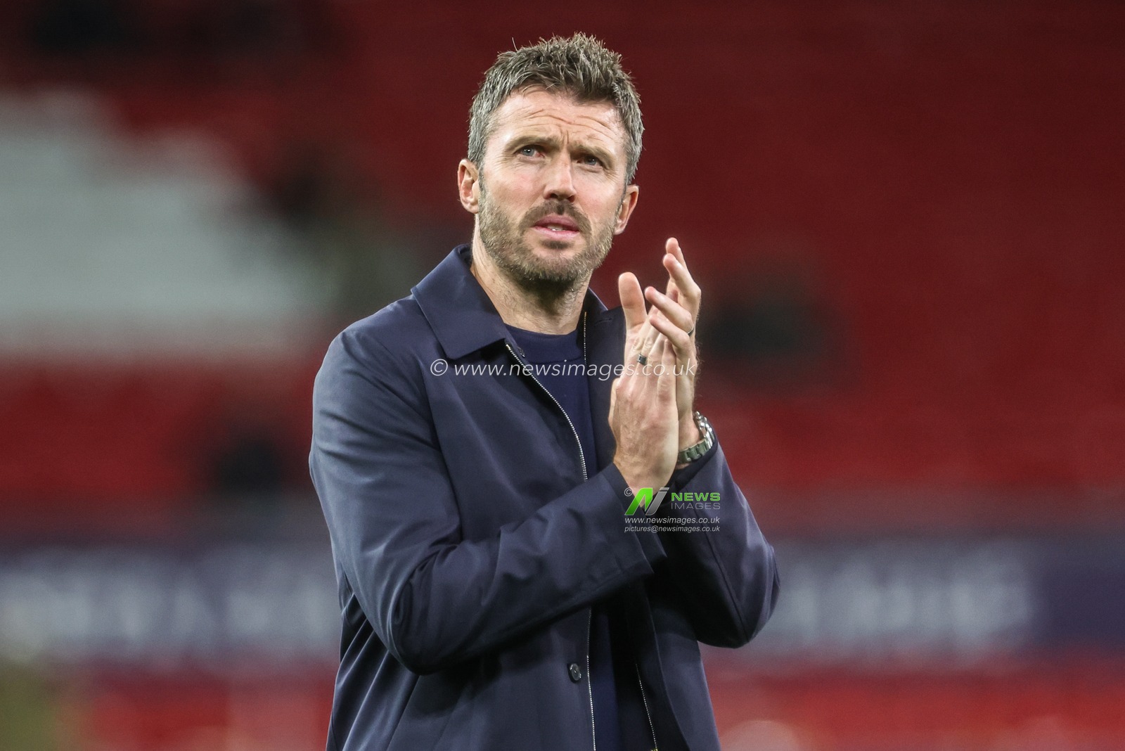 Michael Carrick manager of Manchester United applauds the fans after the game during the UEFA Champions League Matchday 1 of 8 match Manchester United vs Sabah FK at Old Trafford, Manchester, United Kingdom on 10 September 2026

(Photo by Mark Cosgrove/News Images)
