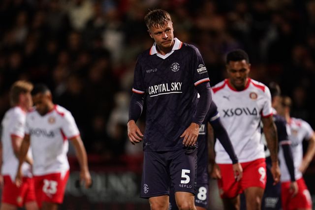 Mads Juel Andersen of Luton Town during the Sky Bet League One match Stevenage vs Luton Town at Lamex Stadium, Stevenage, United Kingdom on 10 September 2026

(Photo by Harvey Murphy/News Images)