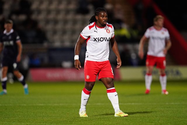 Daniel Phillips of Stevenage during the Sky Bet League One match Stevenage vs Luton Town at Lamex Stadium, Stevenage, United Kingdom on 10 September 2026

(Photo by Harvey Murphy/News Images)