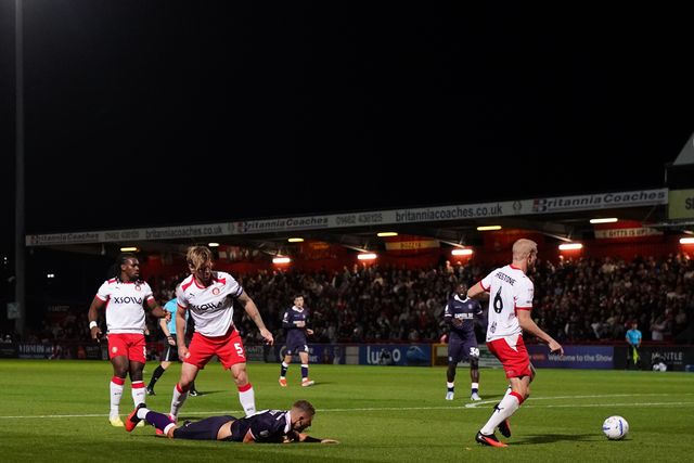 during the Sky Bet League One match Stevenage vs Luton Town at Lamex Stadium, Stevenage, United Kingdom on 10 September 2026

(Photo by Harvey Murphy/News Images)