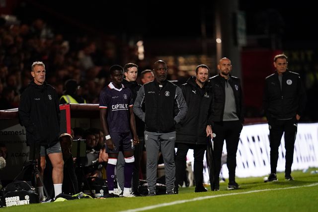 Luton town bench look on during the Sky Bet League One match Stevenage vs Luton Town at Lamex Stadium, Stevenage, United Kingdom on 10 September 2026

(Photo by Harvey Murphy/News Images)