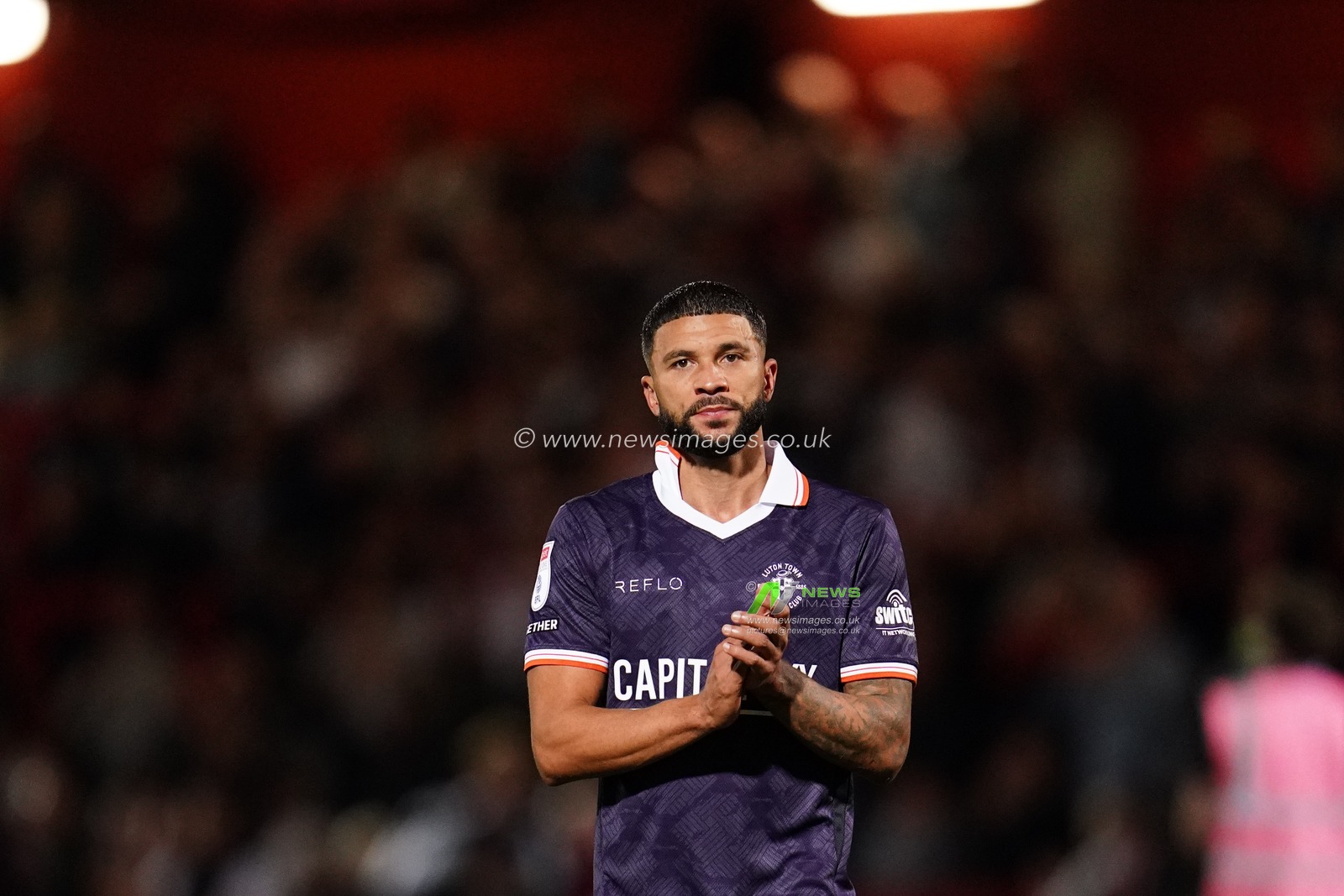 Nahki Wells of Luton Town applauds away support at full time during the Sky Bet League One match Stevenage vs Luton Town at Lamex Stadium, Stevenage, United Kingdom on 10 September 2026

(Photo by Harvey Murphy/News Images)