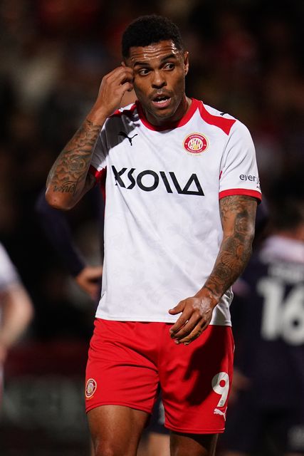Josh Magennis of Stevenage during the Sky Bet League One match Stevenage vs Luton Town at Lamex Stadium, Stevenage, United Kingdom on 10 September 2026

(Photo by Harvey Murphy/News Images)