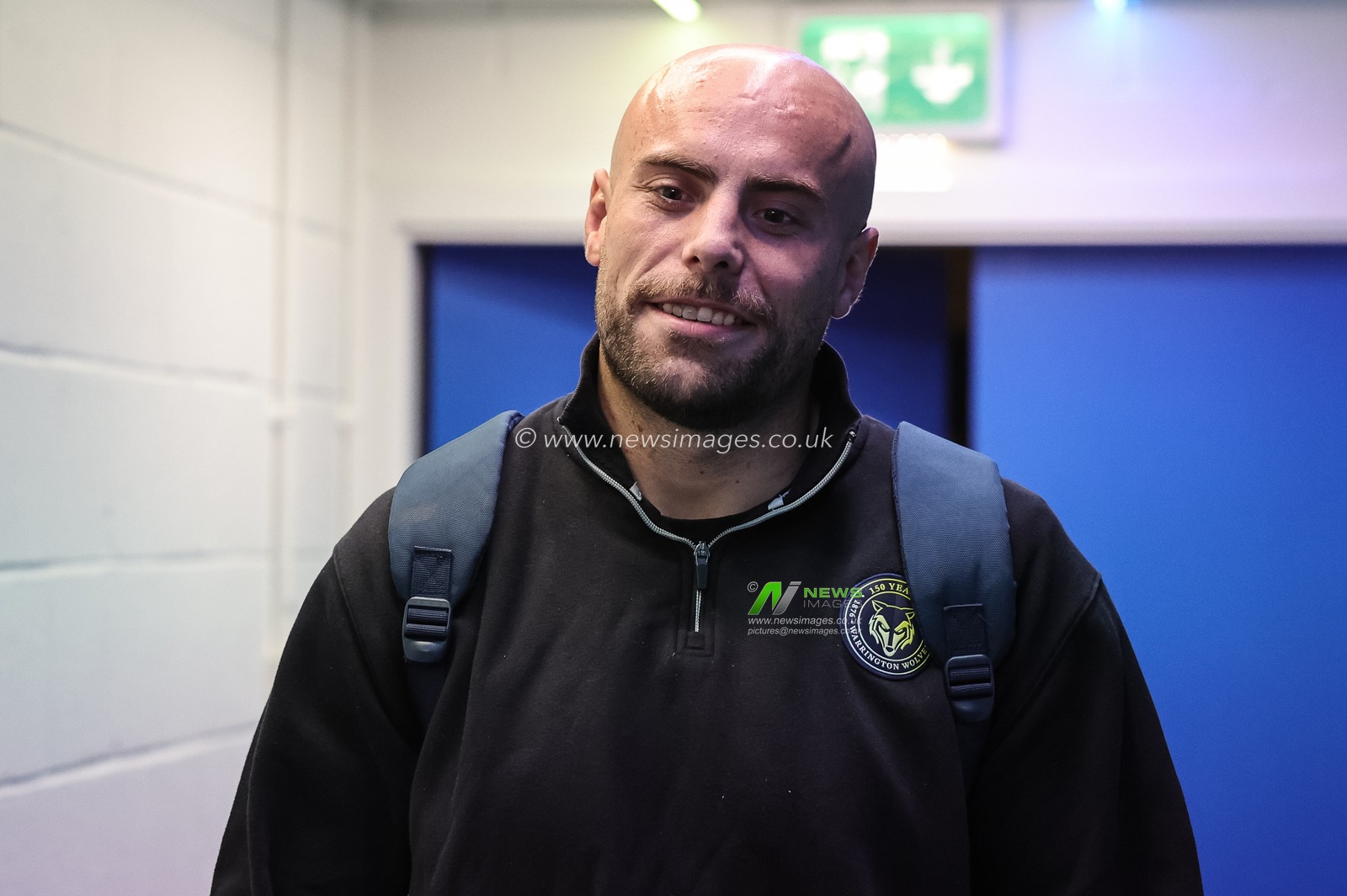 James Harrison of Warrington Wolves arrives during the Betfred Super League round 27 match Warrington Wolves vs Toulouse Olympique at The Halliwell Jones Stadium, Warrington, United Kingdom on 11 September 2026

(Photo by Mark Cosgrove/News Images)