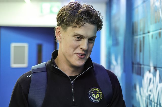 Arron Lindop of Warrington Wolves arrives during the Betfred Super League round 27 match Warrington Wolves vs Toulouse Olympique at The Halliwell Jones Stadium, Warrington, United Kingdom on 11 September 2026

(Photo by Mark Cosgrove/News Images)