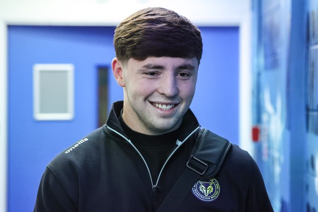 Charlie McKler of Warrington Wolves arrives during the Betfred Super League round 27 match Warrington Wolves vs Toulouse Olympique at The Halliwell Jones Stadium, Warrington, United Kingdom on 11 September 2026

(Photo by Mark Cosgrove/News Images)