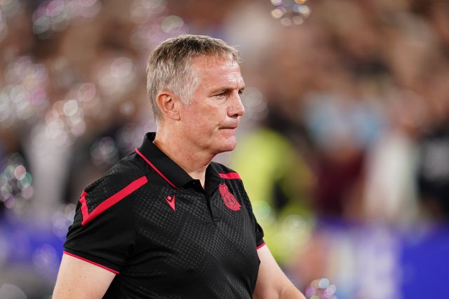 Phil Parkinson manager of Wrexham during the Sky Bet Championship match West Ham United vs Wrexham at London Stadium, London, United Kingdom on 11 September 2026

(Photo by Harvey Murphy/News Images)