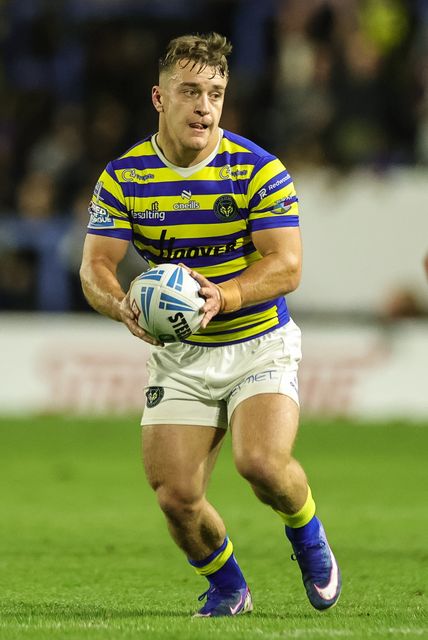 Leon Hayes of Warrington Wolves in action during the Betfred Super League round 27 match Warrington Wolves vs Toulouse Olympique at The Halliwell Jones Stadium, Warrington, United Kingdom on 11 September 2026

(Photo by Mark Cosgrove/News Images)