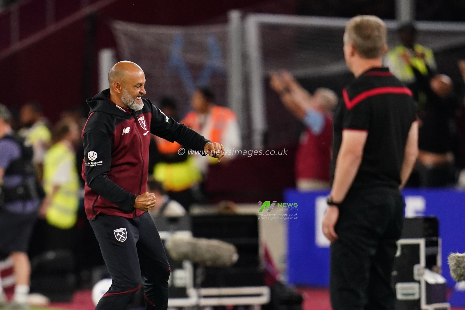 Nuno Espirito Santo manager of West Ham United celebrates 2-0 lead during the Sky Bet Championship match West Ham United vs Wrexham at London Stadium, London, United Kingdom on 11 September 2026

(Photo by Harvey Murphy/News Images)