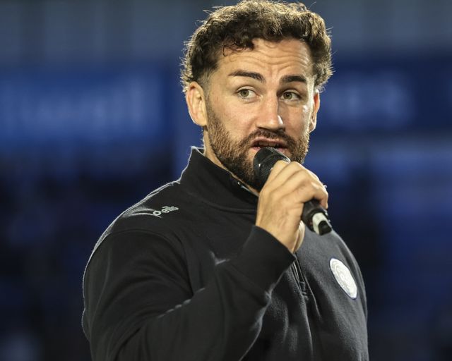 Toby King of Warrington Wolves speaks to the fans during the Betfred Super League round 27 match Warrington Wolves vs Toulouse Olympique at The Halliwell Jones Stadium, Warrington, United Kingdom on 11 September 2026

(Photo by Mark Cosgrove/News Images)
