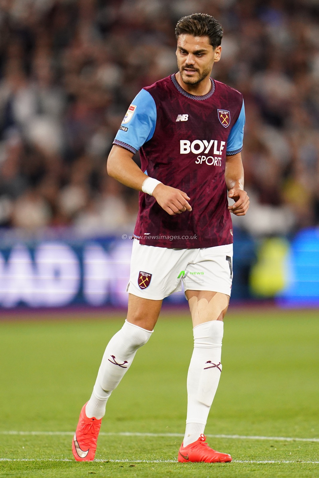 Konstantinos Mavropanos of West Ham United during the Sky Bet Championship match West Ham United vs Wrexham at London Stadium, London, United Kingdom on 11 September 2026

(Photo by Harvey Murphy/News Images)