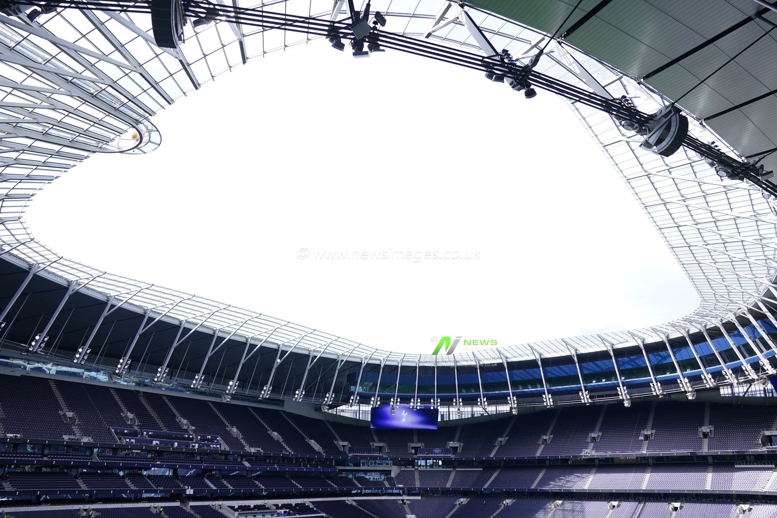 General view of the Tottenham Hotspur Stadium ahead of kick off during the Premier League match Tottenham Hotspur vs Everton at Tottenham Hotspur Stadium, London, United Kingdom on 12 September 2026

(Photo by Harvey Murphy/News Images)