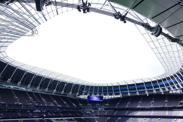 General view of the Tottenham Hotspur Stadium ahead of kick off during the Premier League match Tottenham Hotspur vs Everton at Tottenham Hotspur Stadium, London, United Kingdom on 12 September 2026

(Photo by Harvey Murphy/News Images)