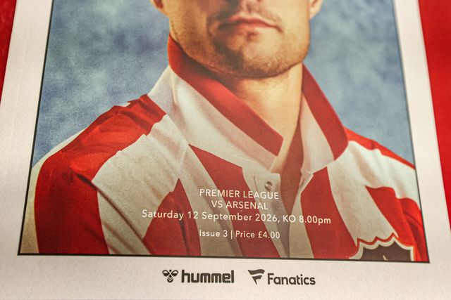 Granit Xhaka of Sunderland on the front cover of the match day programme during the Premier League match Sunderland vs Arsenal at Stadium Of Light, Sunderland, United Kingdom on 12 September 2026

(Photo by Alfie Cosgrove/News Images)