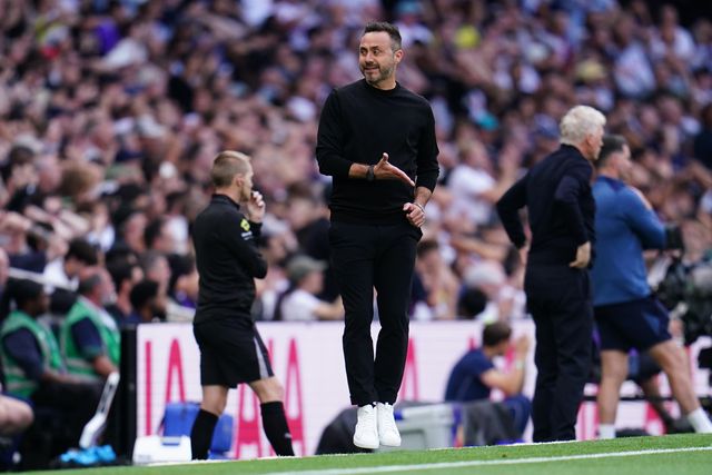 Roberto De Zerbi manager of Tottenham Hotspur during the Premier League match Tottenham Hotspur vs Everton at Tottenham Hotspur Stadium, London, United Kingdom on 12 September 2026

(Photo by Harvey Murphy/News Images)