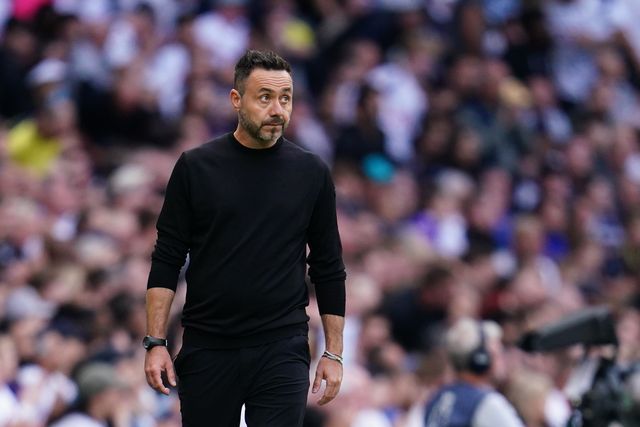 Roberto De Zerbi manager of Tottenham Hotspur during the Premier League match Tottenham Hotspur vs Everton at Tottenham Hotspur Stadium, London, United Kingdom on 12 September 2026

(Photo by Harvey Murphy/News Images)