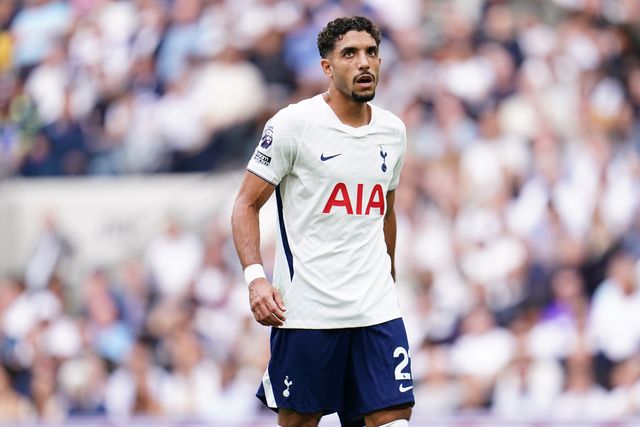 Omar Marmoush of Tottenham Hotspur during the Premier League match Tottenham Hotspur vs Everton at Tottenham Hotspur Stadium, London, United Kingdom on 12 September 2026

(Photo by Harvey Murphy/News Images)
