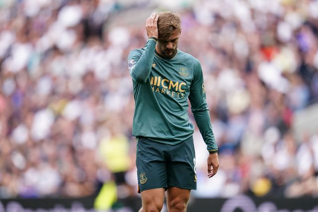 Kiernan Dewsbury-Hall of Everton during the Premier League match Tottenham Hotspur vs Everton at Tottenham Hotspur Stadium, London, United Kingdom on 12 September 2026

(Photo by Harvey Murphy/News Images)