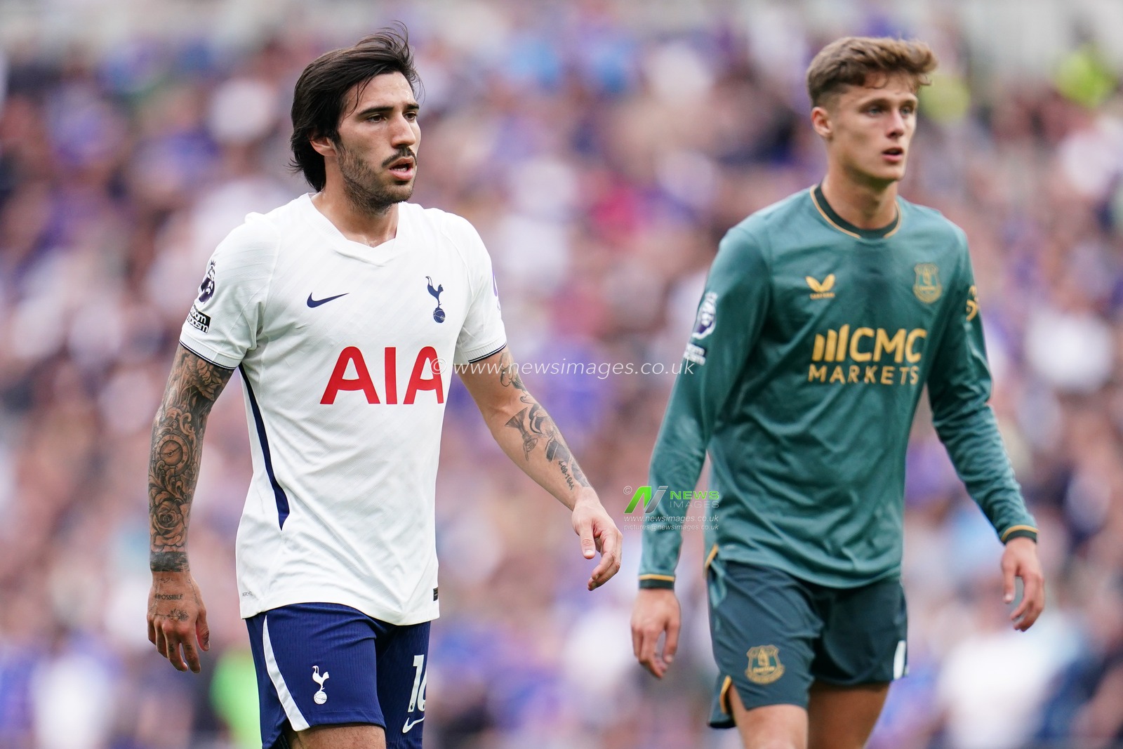 Sandro Tonali of Tottenham Hotspur during the Premier League match Tottenham Hotspur vs Everton at Tottenham Hotspur Stadium, London, United Kingdom on 12 September 2026

(Photo by Harvey Murphy/News Images)