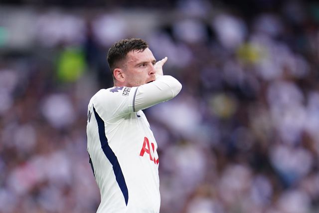 Andrew Robertson of Tottenham Hotspur during the Premier League match Tottenham Hotspur vs Everton at Tottenham Hotspur Stadium, London, United Kingdom on 12 September 2026

(Photo by Harvey Murphy/News Images)