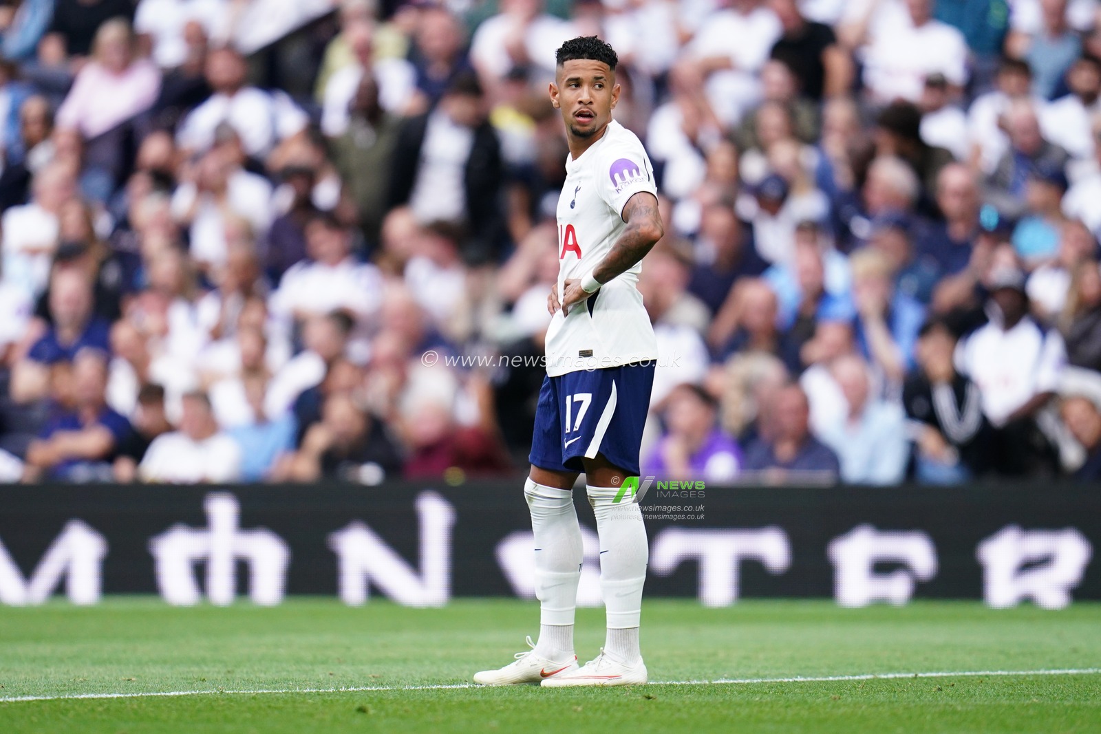 Savio of Tottenham Hotspur during the Premier League match Tottenham Hotspur vs Everton at Tottenham Hotspur Stadium, London, United Kingdom on 12 September 2026

(Photo by Harvey Murphy/News Images)