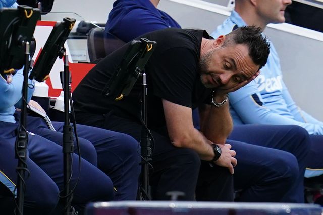 Roberto De Zerbi manager of Tottenham Hotspur during the Premier League match Tottenham Hotspur vs Everton at Tottenham Hotspur Stadium, London, United Kingdom on 12 September 2026

(Photo by Harvey Murphy/News Images)