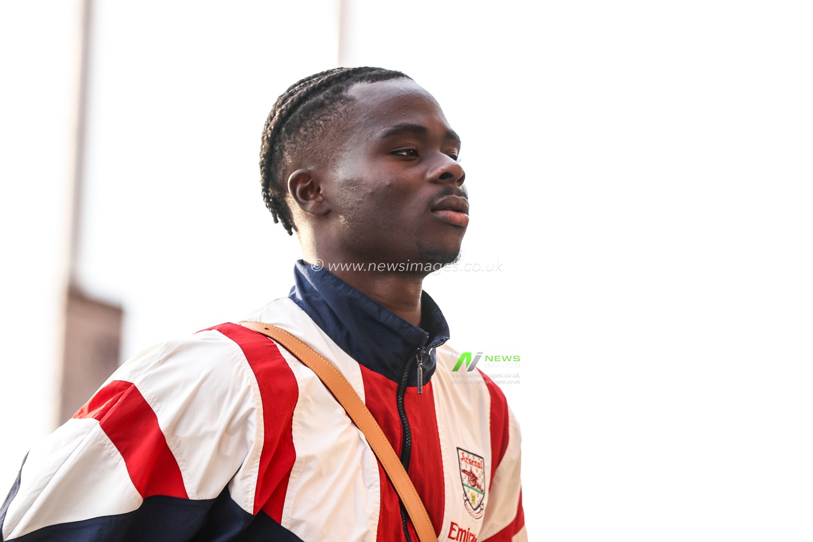 Bukayo Saka of Arsenal arrives during the Premier League match Sunderland vs Arsenal at Stadium Of Light, Sunderland, United Kingdom on 12 September 2026

(Photo by Alfie Cosgrove/News Images)