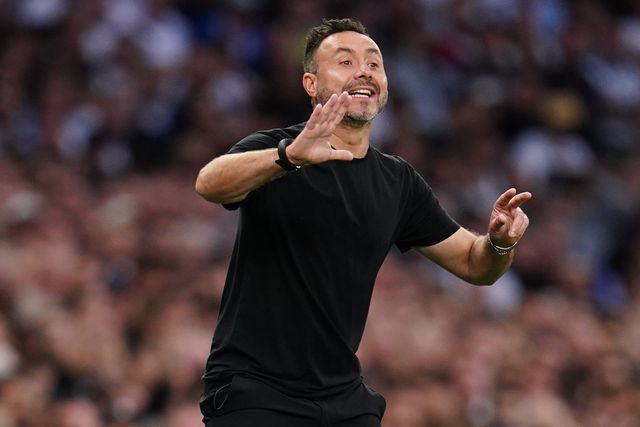 Roberto De Zerbi manager of Tottenham Hotspur during the Premier League match Tottenham Hotspur vs Everton at Tottenham Hotspur Stadium, London, United Kingdom on 12 September 2026

(Photo by Harvey Murphy/News Images)