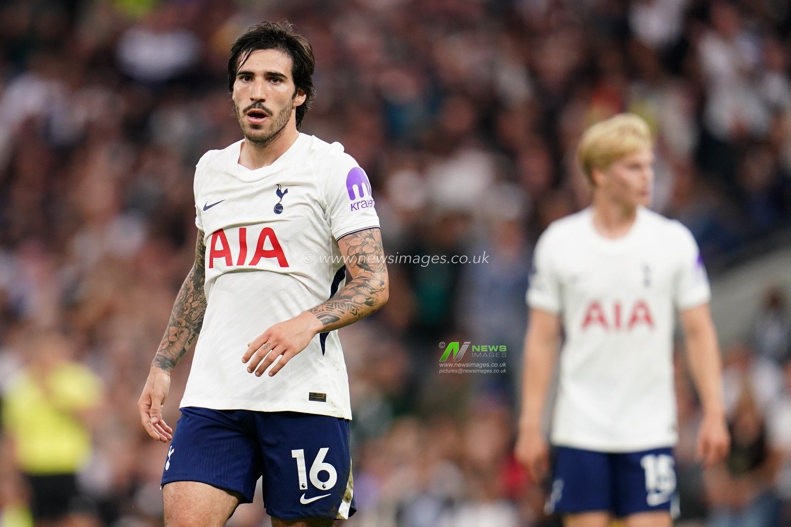 Sandro Tonali of Tottenham Hotspur during the Premier League match Tottenham Hotspur vs Everton at Tottenham Hotspur Stadium, London, United Kingdom on 12 September 2026

(Photo by Harvey Murphy/News Images)