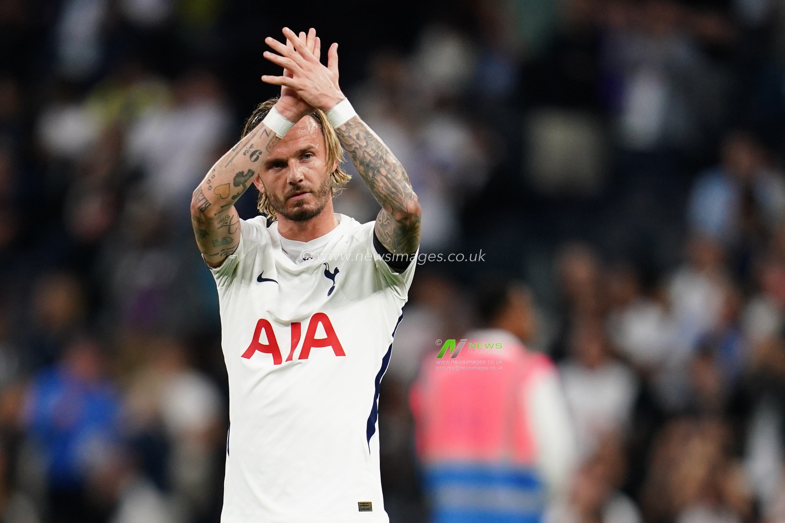 James Maddison of Tottenham Hotspur at full time during the Premier League match Tottenham Hotspur vs Everton at Tottenham Hotspur Stadium, London, United Kingdom on 12 September 2026

(Photo by Harvey Murphy/News Images)