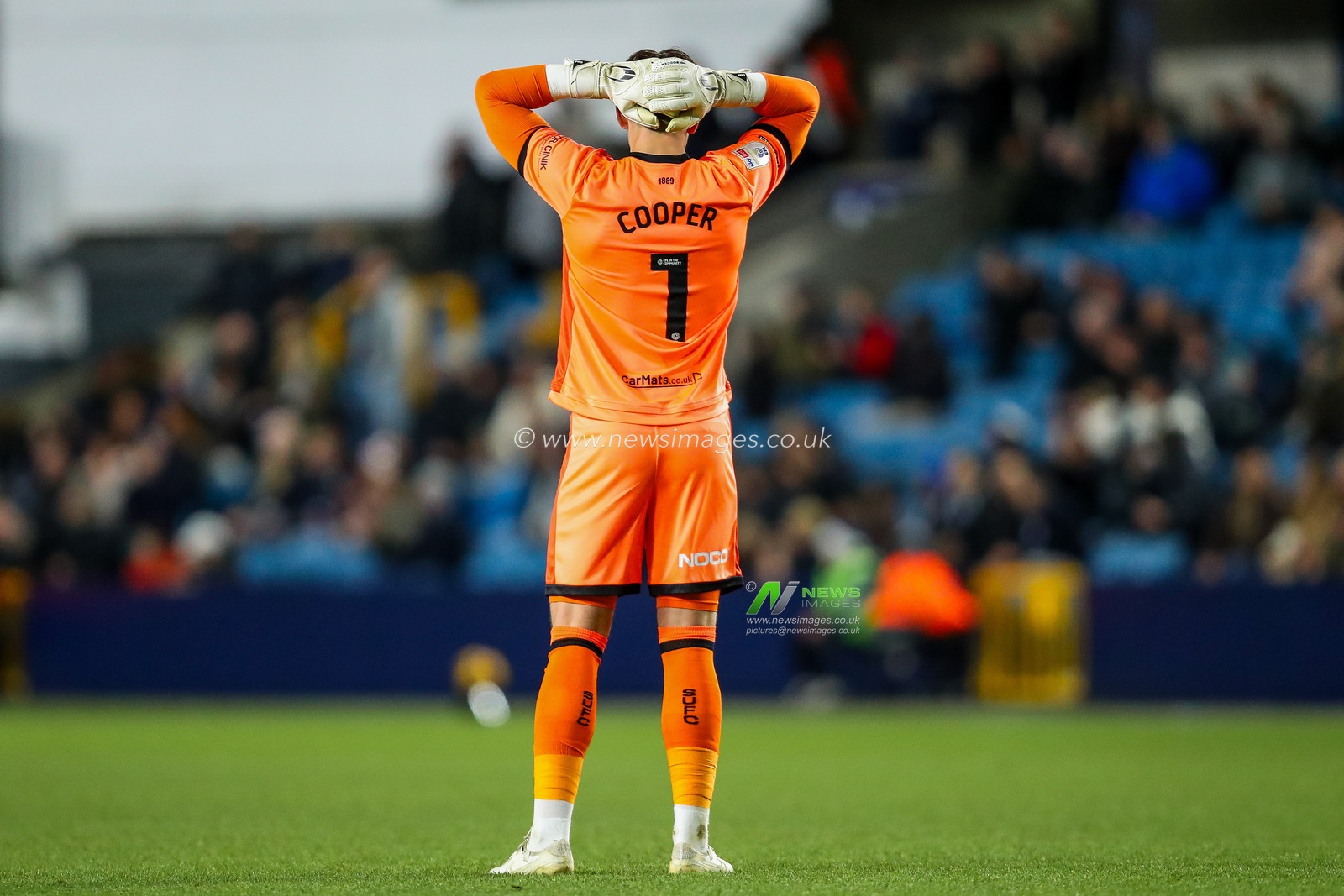 Michael Cooper of Sheffield United reacts during the Sky Bet Championship match Millwall vs Sheffield United at The Den, London, United Kingdom, 11th December 2024

(Photo by Izzy Poles/News Images)