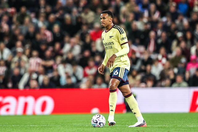 Gabriel of Arsenal during the Premier League match Sunderland vs Arsenal at Stadium Of Light, Sunderland, United Kingdom on 12 September 2026

(Photo by Alfie Cosgrove/News Images)