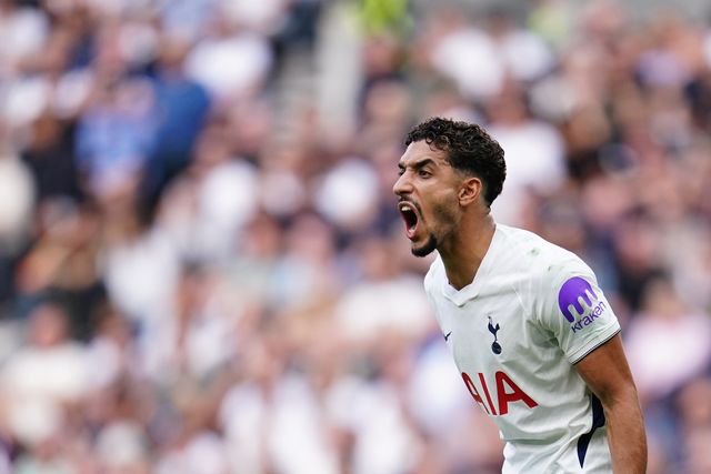 Omar Marmoush of Tottenham Hotspur during the Premier League match Tottenham Hotspur vs Everton at Tottenham Hotspur Stadium, London, United Kingdom on 12 September 2026

(Photo by Harvey Murphy/News Images)