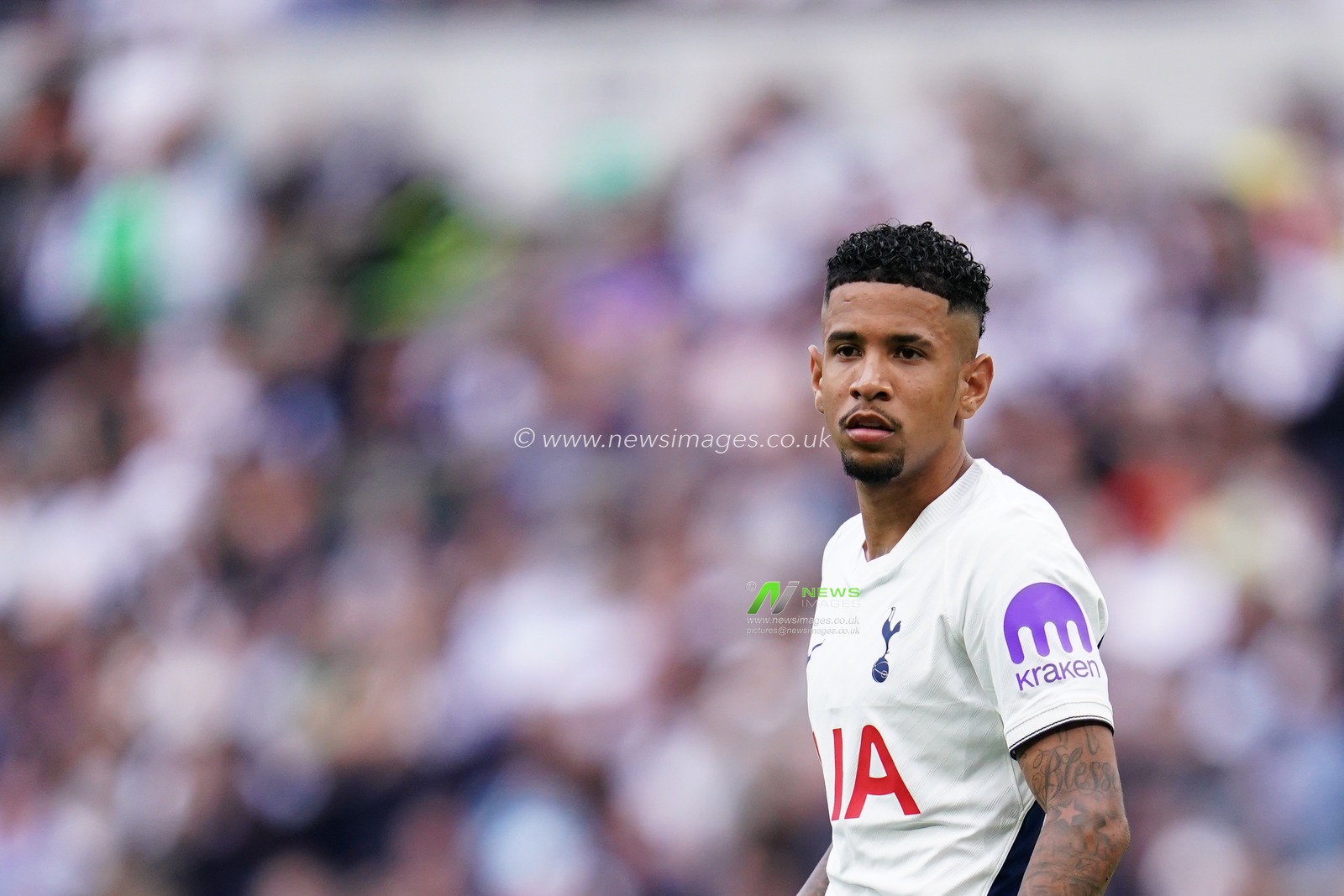 Savio of Tottenham Hotspur during the Premier League match Tottenham Hotspur vs Everton at Tottenham Hotspur Stadium, London, United Kingdom on 12 September 2026

(Photo by Harvey Murphy/News Images)