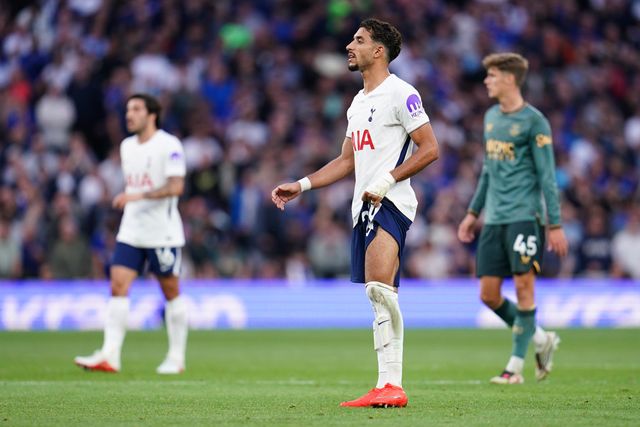 Omar Marmoush of Tottenham Hotspur during the Premier League match Tottenham Hotspur vs Everton at Tottenham Hotspur Stadium, London, United Kingdom on 12 September 2026

(Photo by Harvey Murphy/News Images)