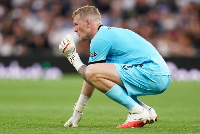 Everton goalkeeper Jordan Pickford during the Premier League match Tottenham Hotspur vs Everton at Tottenham Hotspur Stadium, London, United Kingdom on 12 September 2026

(Photo by Harvey Murphy/News Images)