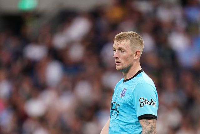 Everton goalkeeper Jordan Pickford during the Premier League match Tottenham Hotspur vs Everton at Tottenham Hotspur Stadium, London, United Kingdom on 12 September 2026

(Photo by Harvey Murphy/News Images)