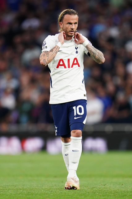 James Maddison of Tottenham Hotspur during the Premier League match Tottenham Hotspur vs Everton at Tottenham Hotspur Stadium, London, United Kingdom on 12 September 2026

(Photo by Harvey Murphy/News Images)