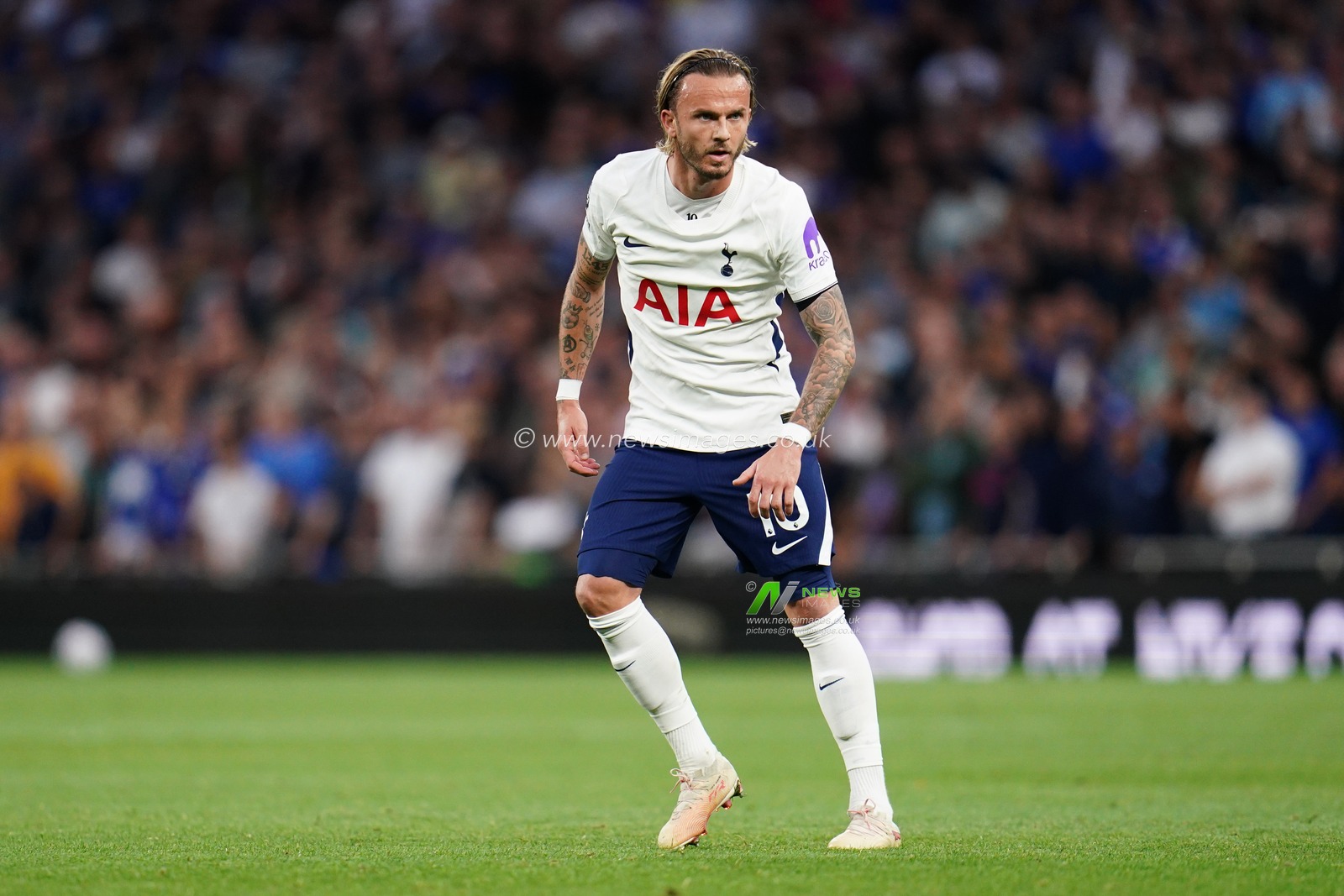James Maddison of Tottenham Hotspur during the Premier League match Tottenham Hotspur vs Everton at Tottenham Hotspur Stadium, London, United Kingdom on 12 September 2026

(Photo by Harvey Murphy/News Images)
