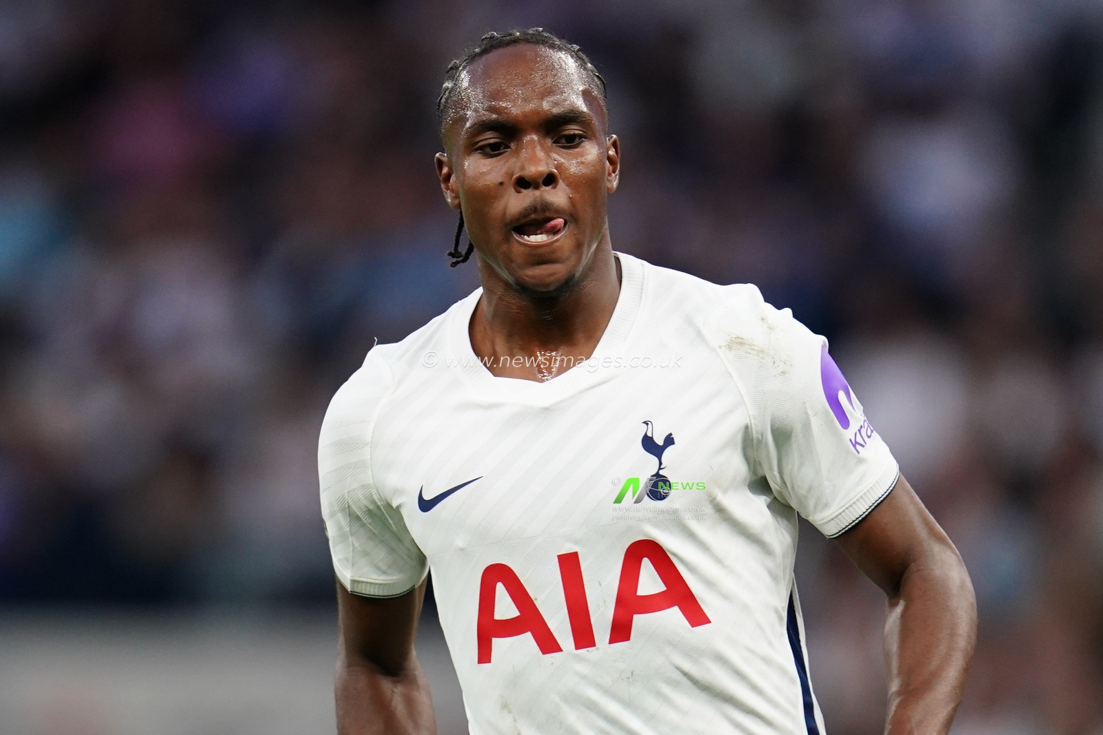 Mathys Tel of Tottenham Hotspur during the Premier League match Tottenham Hotspur vs Everton at Tottenham Hotspur Stadium, London, United Kingdom on 12 September 2026

(Photo by Harvey Murphy/News Images)