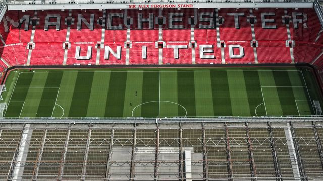 An aerial view of Old Trafford and the Sir Alex Ferguson Stand during the Premier League match Manchester United vs Manchester City at Old Trafford, Manchester, United Kingdom on 13 September 2026

(Photo by Mark Cosgrove/News Images)
