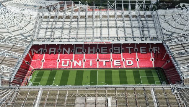 An aerial view of Old Trafford and the Sir Alex Ferguson Stand during the Premier League match Manchester United vs Manchester City at Old Trafford, Manchester, United Kingdom on 13 September 2026

(Photo by Mark Cosgrove/News Images)
