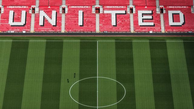 United laid in white seats in the Sir Alex Ferguson Stand during the Premier League match Manchester United vs Manchester City at Old Trafford, Manchester, United Kingdom on 13 September 2026

(Photo by Mark Cosgrove/News Images)