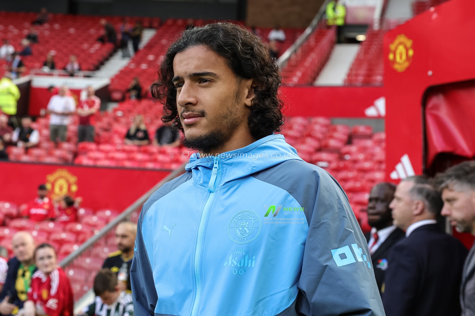 Ayyoub Bouaddi of Manchester City arrives during the Premier League match Manchester United vs Manchester City at Old Trafford, Manchester, United Kingdom on 13 September 2026

(Photo by Mark Cosgrove/News Images)