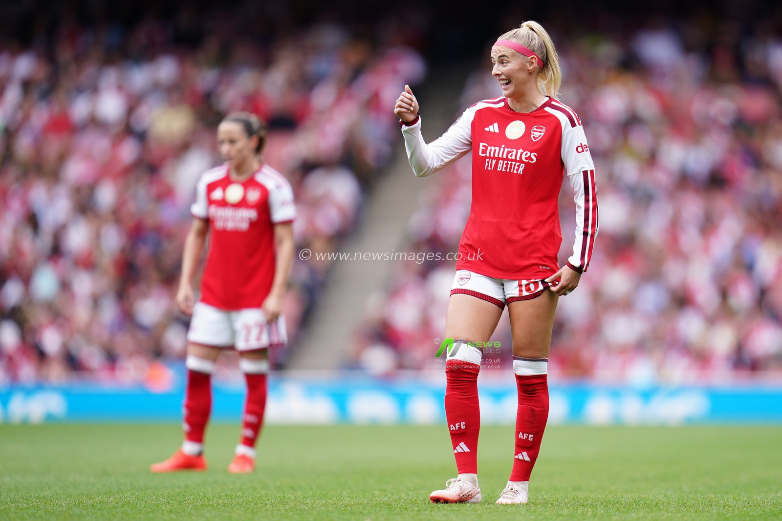Chloe Kelly of Arsenal during the Women's Super League match Arsenal vs Crystal Palace at Emirates, London, United Kingdom on 13 September 2026

(Photo by Harvey Murphy/News Images)