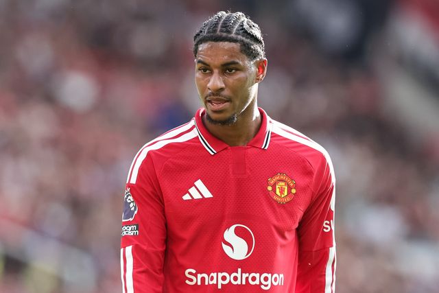 Marcus Rashford of Manchester United during the Premier League match Manchester United vs Manchester City at Old Trafford, Manchester, United Kingdom on 13 September 2026

(Photo by Mark Cosgrove/News Images)